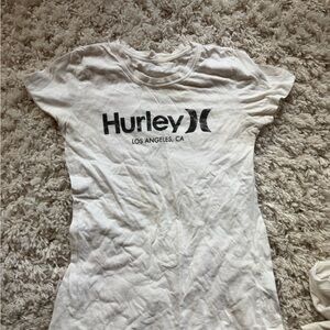 Hurley Los Angeles, California athletic cute Streetwear T-Shirt with Black Text
